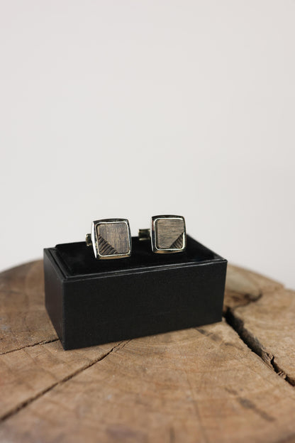 Cufflinks Ebonised Oak (pat.II)