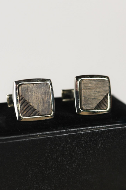 Cufflinks Ebonised Oak (pat.II)