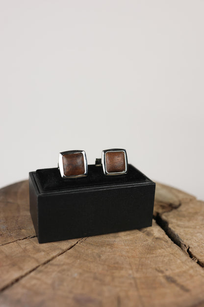 Cufflinks Walnut Root