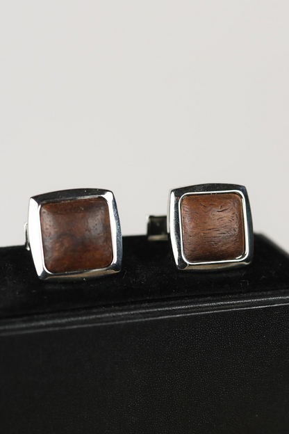 Cufflinks Walnut Root